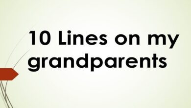 10 lines on my grandparents