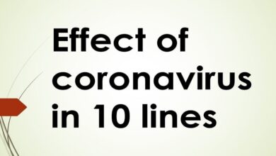 Effect of coronavirus in 10 lines