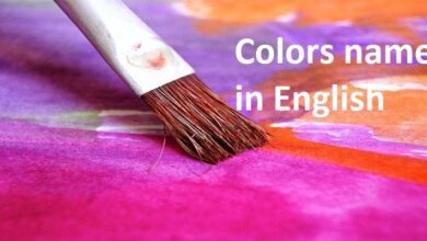 Colors name in English