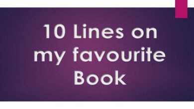 10 Lines on my favourite book