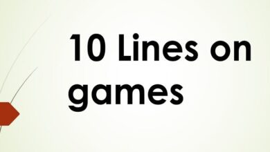 10 lines on games