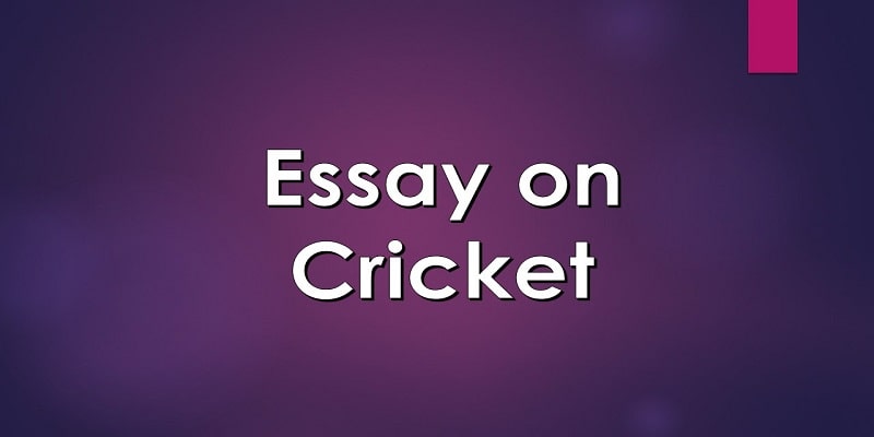 Essay on cricket