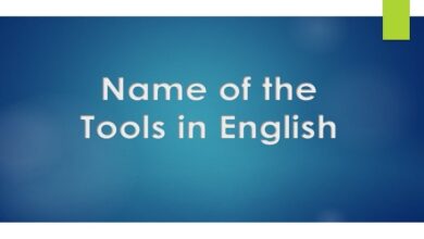 Name of the tools in English