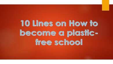 10 Lines on How to become a plastic free school