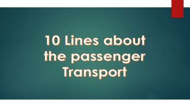 10 Lines about the passenger transport