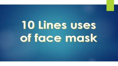 10 Lines uses of face mask in English