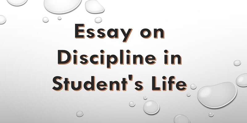 essay on discipline and students