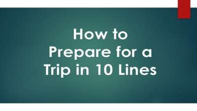 How to prepare for a trip in 10 lines