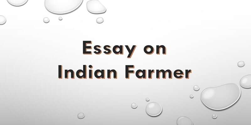 essay about indian farmer