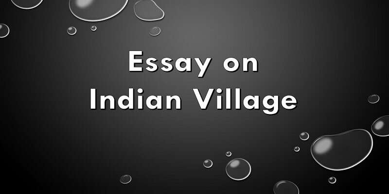 essay on village life pdf