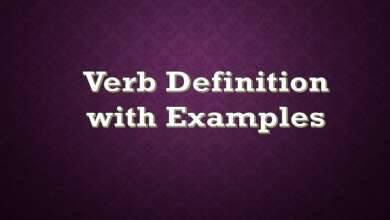 Verb Definition with Examples