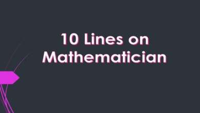10 Lines of a Mathematician