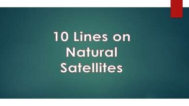 10 Lines on Natural Satellites