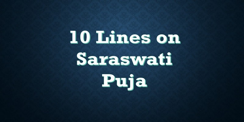10 Lines on Saraswati Puja in english