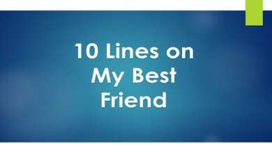 10 Lines on My Best Friend