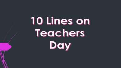 10 Lines on Teachers Day