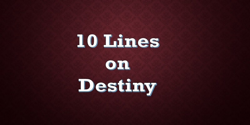 10 Lines on Destiny