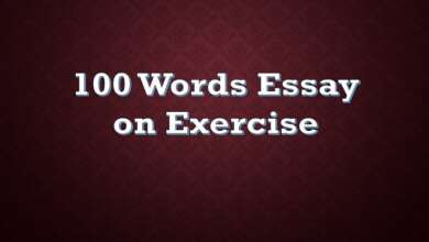 100 Words Essay on Exercise