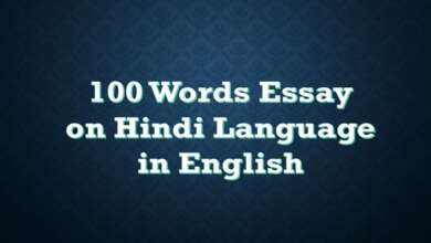 100 Words Essay on Hindi Language in English