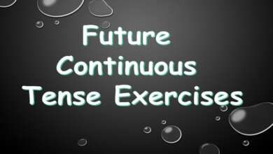 Future Continuous Tense Exercises