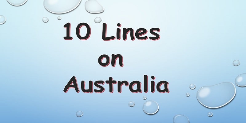 10 Lines on Australia