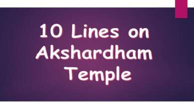 10 Lines on Akshardham Temple