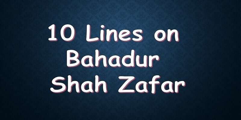 narrative essay on bahadur shah zafar