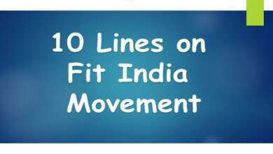 10 Lines on Fit India Movement