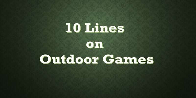 10 Lines on Outdoor Games