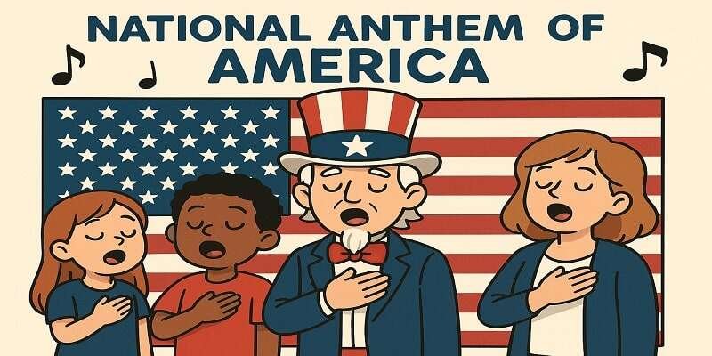 10 Lines on The National Anthem of America