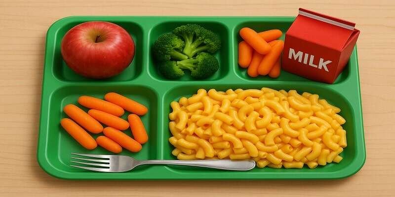 10 Lines on school lunches
